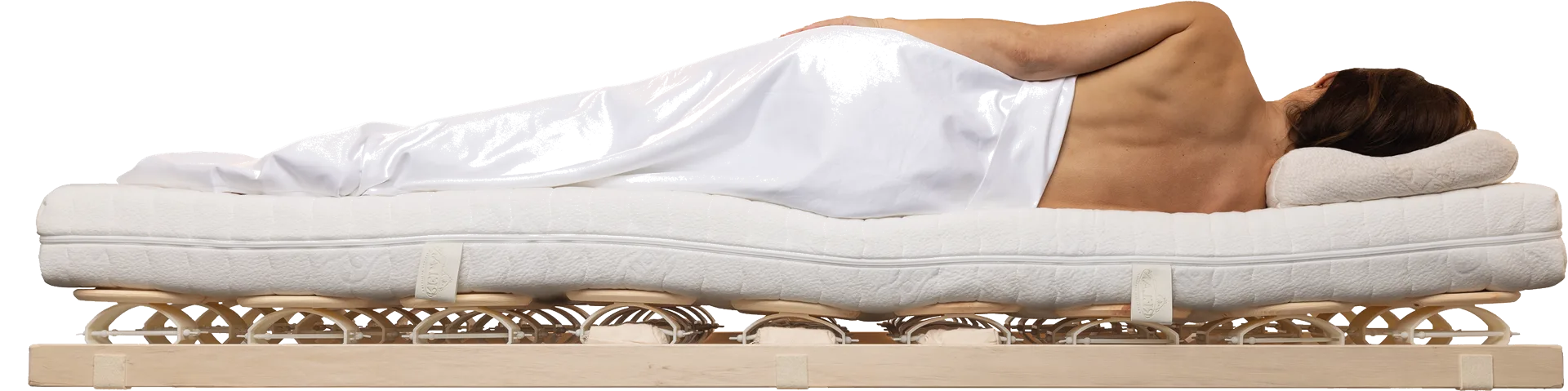 Relax 2000 — seitliche Liegeposition zeigt Körperanpassung